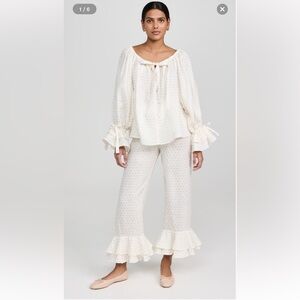 Sleeper Cha-Cha Garden Rose Linen Set